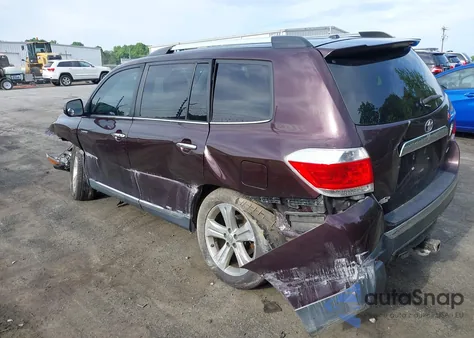 2013 Toyota Highlander Limited V6 из США, поврежденный, VIN 5TDDK3EH5DS187377